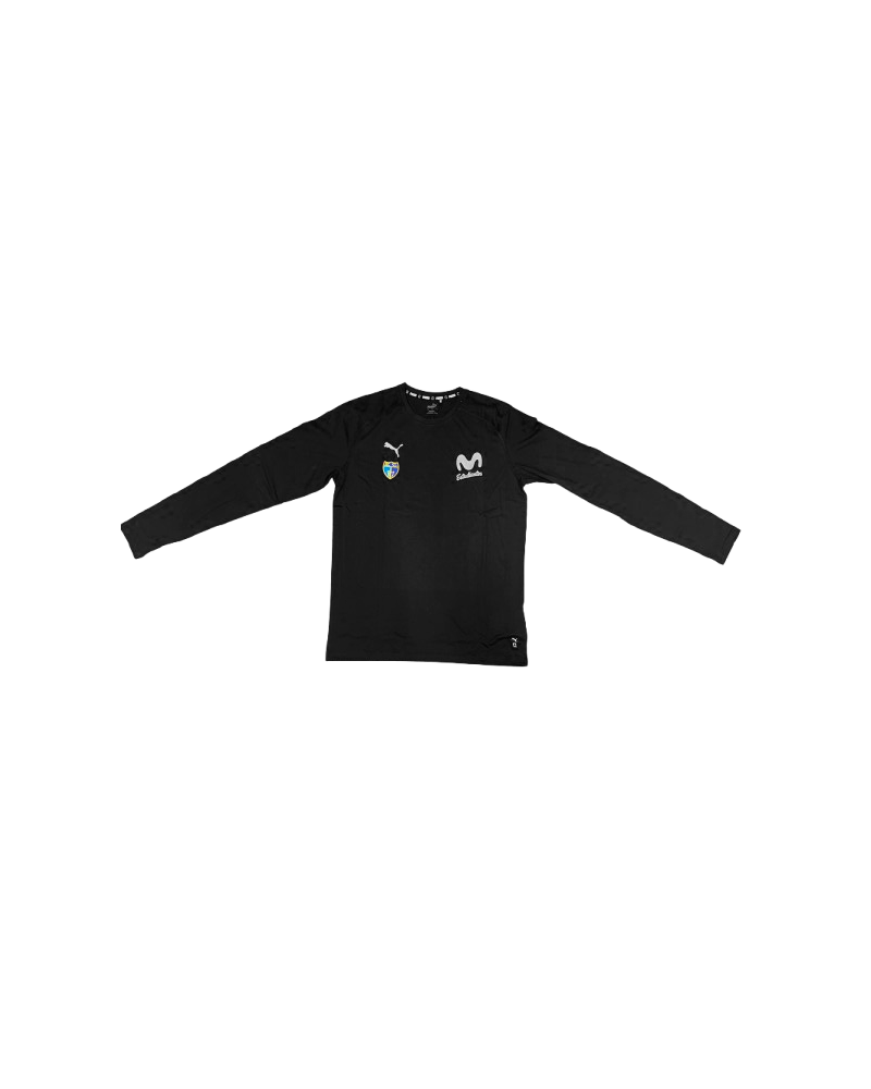 SHOOTING SHIRT NEGRO MANGA LARGA ALGODÓN