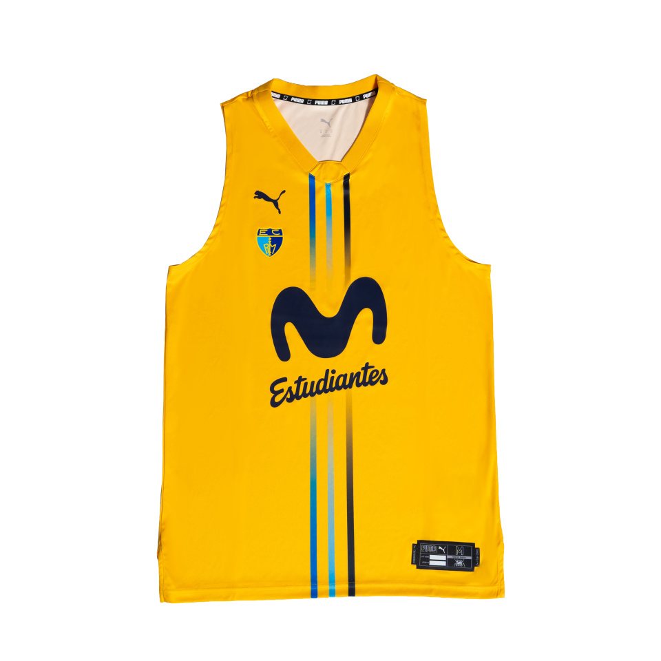 PREVENTA - CAMISETA JUEGO 26-27 AMARILLA OFICIAL MOVISTAR ESTUDIANTES INFANTIL